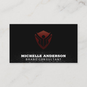 Education Logo Geometric Background Business Card