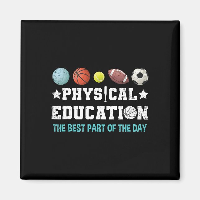 Education Pe Teacher Strong School P.e. Teacher  Magnet (Front)