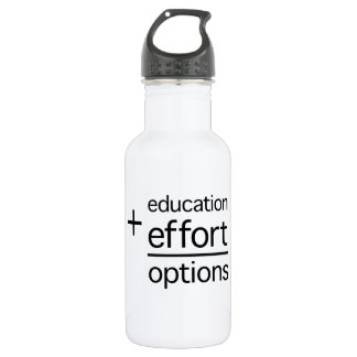 Education Plus Effort Equals Options 532 Ml Water Bottle