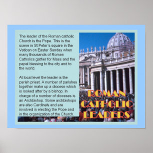 Education, Relgion, Roman Catholic leaders Poster
