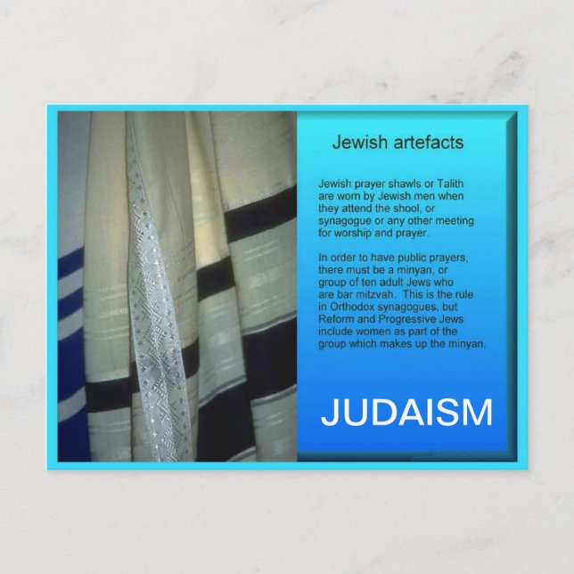 Education, Religion, Judaism, Jewish Artefacts Postcard (Front)