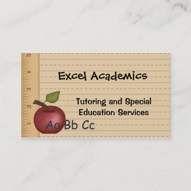 Education Services Business Card (Front)