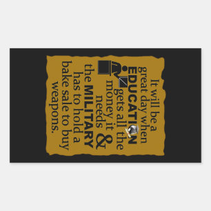 Education stickers, customize rectangular sticker