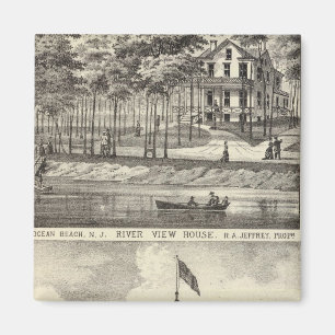 Educational Hall, Asbury Park and River View House Magnet