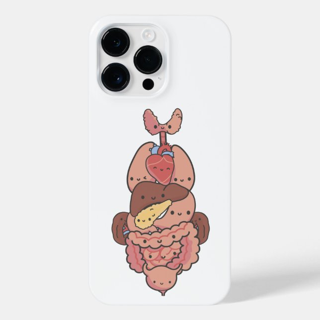 EDUCATIONAL ILLUSTRATION OF HUMAN ANATOMY iPhone CASE (Back)
