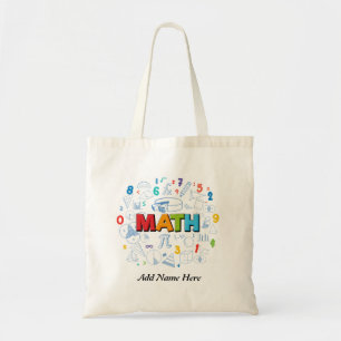 Educational Math Themed Design for Students Tote Bag