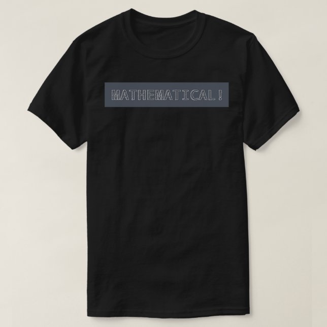 Educational Mathematical T-Shirt (Design Front)