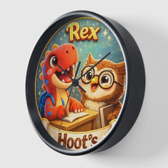 Educational nursery wall clock (Angle)