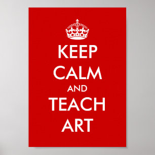 Educational poster Keep calm and teach on