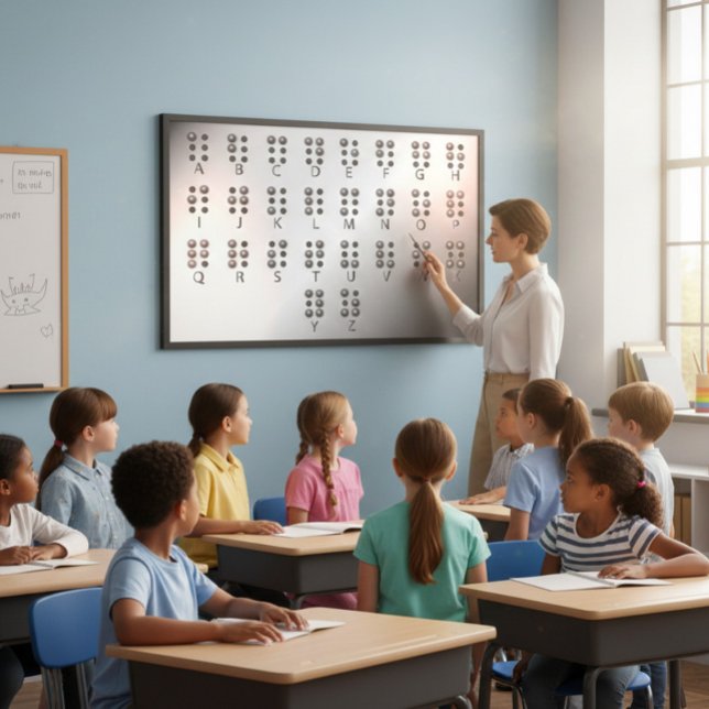 Educational Poster with Braille Alphabet (Creator Uploaded)