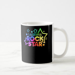 EDUCATIONAL ROCKSTAR Funny Teacher Back to School Coffee Mug