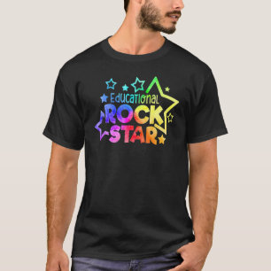 Educational Rockstar Teacher Quote Back To School T-Shirt