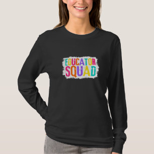 Educator Squad Colourful Paint Brush T-Shirt