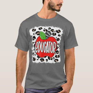 Educator Student Apple Happy First Last 100 Day Of T-Shirt