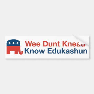 Edukashun - Bumper Sticker
