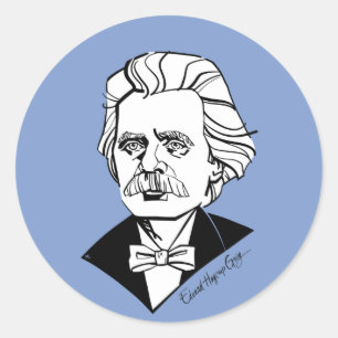 Edvard Grieg Classic Round Sticker