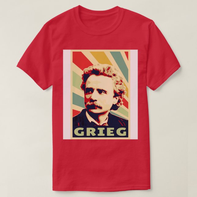 Edvard Grieg Vintage Colours T-Shirt (Design Front)