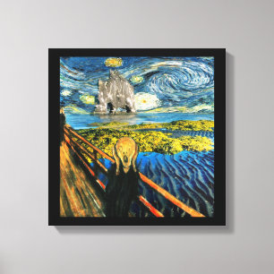 Edvard Meets Vincent Canvas Print
