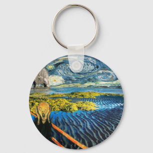 Edvard Meets Vincent Key Ring