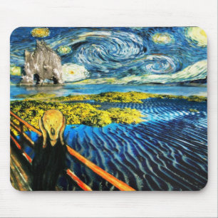 Edvard Meets Vincent Mouse Mat