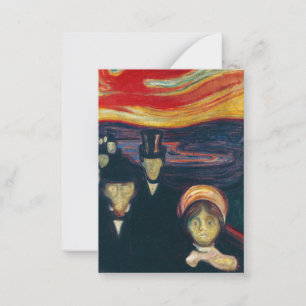 Edvard Munch - Anxiety Card