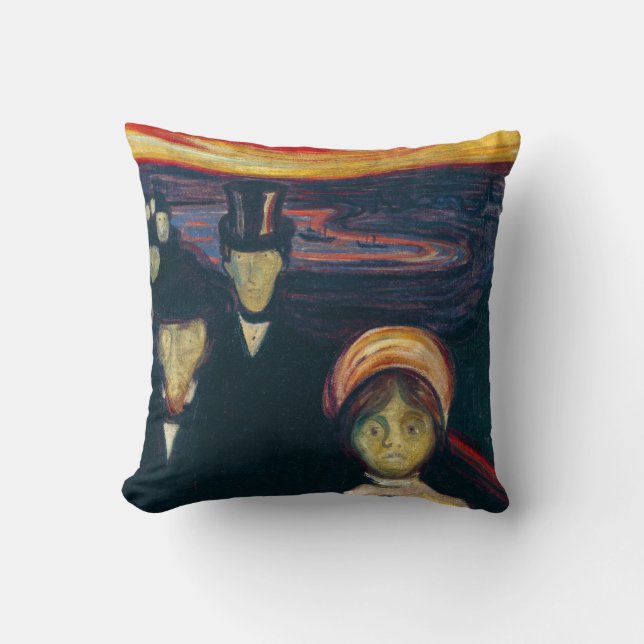 Edvard Munch - Anxiety Cushion (Front)
