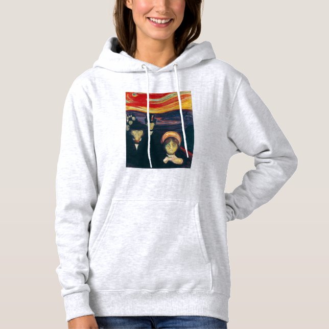 Edvard Munch - Anxiety Hoodie (Front)