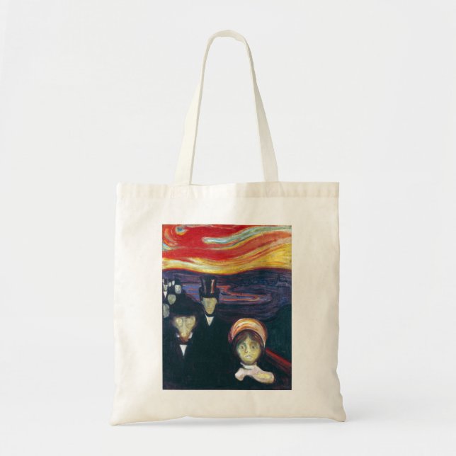 Edvard Munch Anxiety Tote Bag (Front)