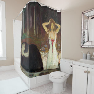 Edvard Munch - Ashes Shower Curtain