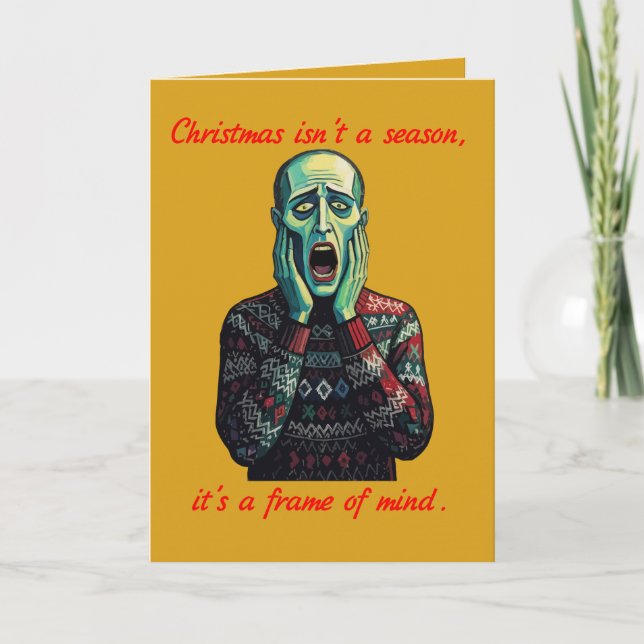 Edvard Munch Christmas Isnt A Season Card (Front)