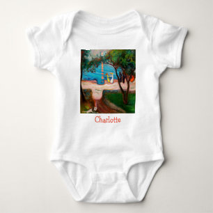 Edvard Munch - Dance on the Beach Baby Bodysuit