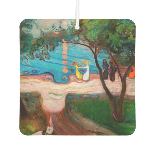 Edvard Munch - Dance on the Beach Car Air Freshener (Front)