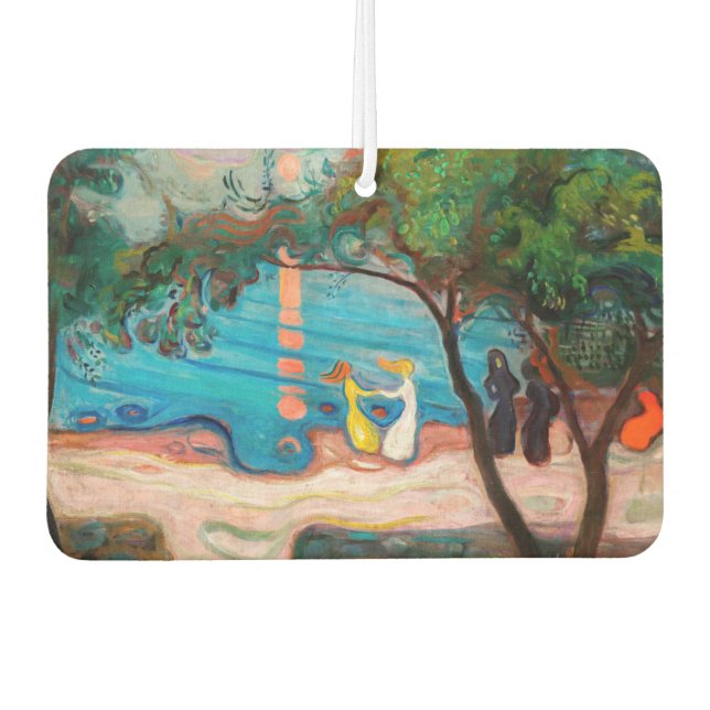 Edvard Munch - Dance on the Beach Car Air Freshener (Front)