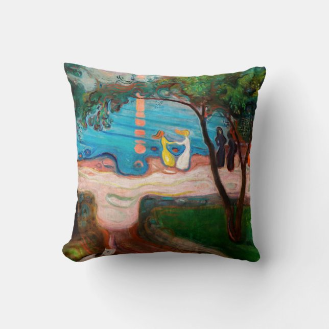 Edvard Munch - Dance on the Beach Cushion (Front)