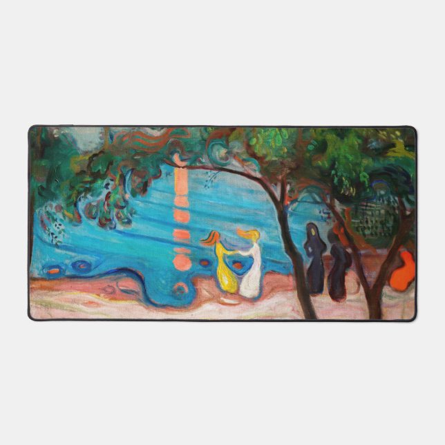 Edvard Munch - Dance on the Beach Desk Mat (Front)