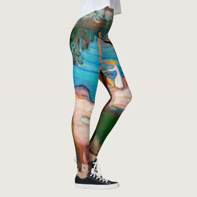 Edvard Munch - Dance on the Beach Leggings (Right)