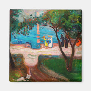 Edvard Munch - Dance on the Beach Magnet