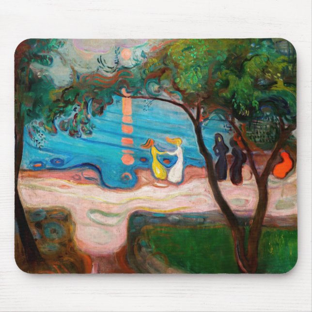 Edvard Munch - Dance on the Beach Mouse Mat (Front)