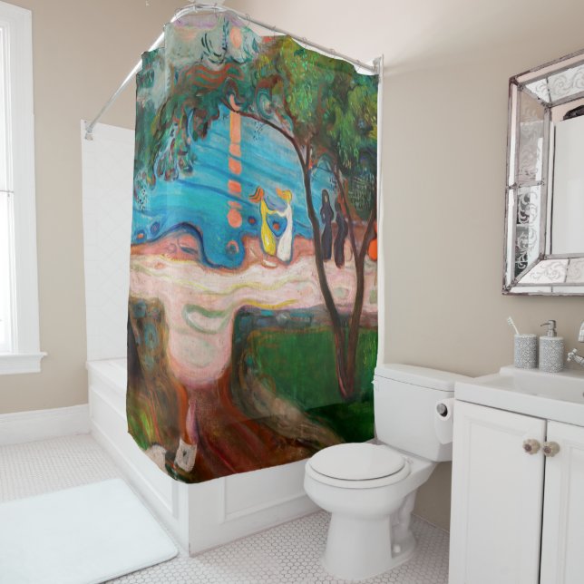 Edvard Munch - Dance on the Beach Shower Curtain (In Situ)