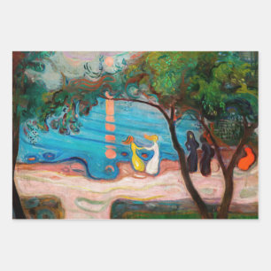 Edvard Munch - Dance on the Beach Wrapping Paper Sheet