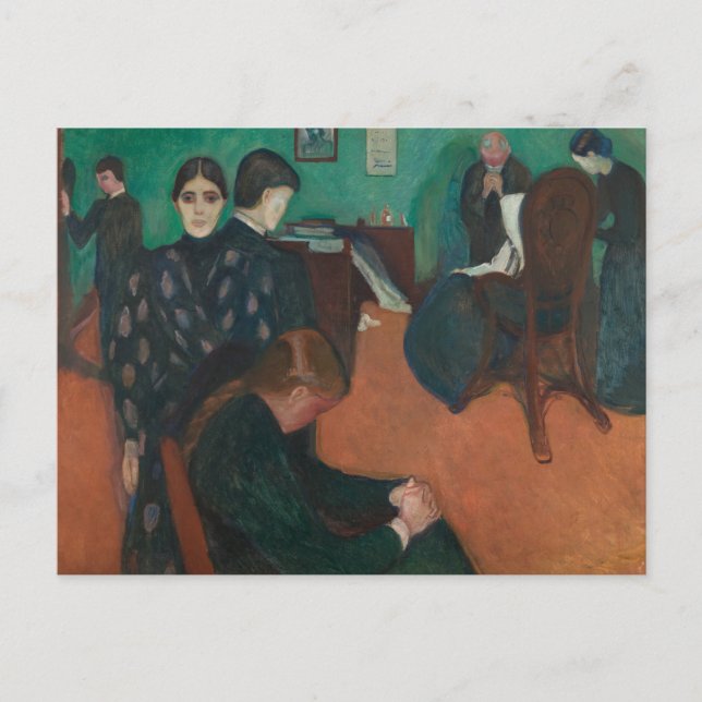 Edvard Munch - Death in the Sickroom Postcard (Front)