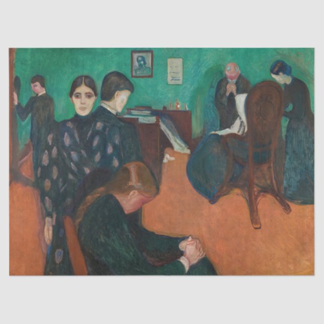 Edvard Munch - Death in the Sickroom v1 Tissue Paper (Front)