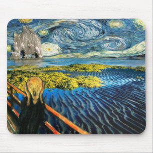 Edvard Munch - Edvard Meets Vincent Mouse Mat