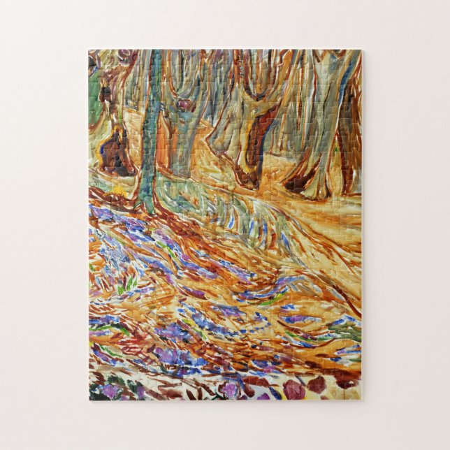 Edvard Munch - Elm Forest in Spring Jigsaw Puzzle (Vertical)