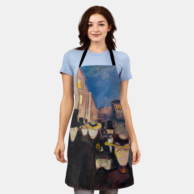 Edvard Munch - Evening on Karl Johan Street Apron (Worn)
