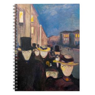 Edvard Munch - Evening on Karl Johan Street Notebook