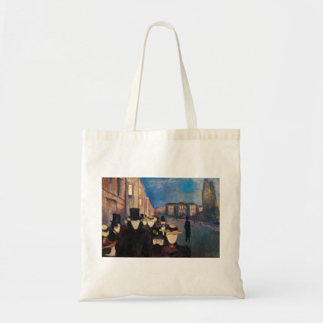 Edvard Munch - Evening on Karl Johan Street Tote Bag (Front)