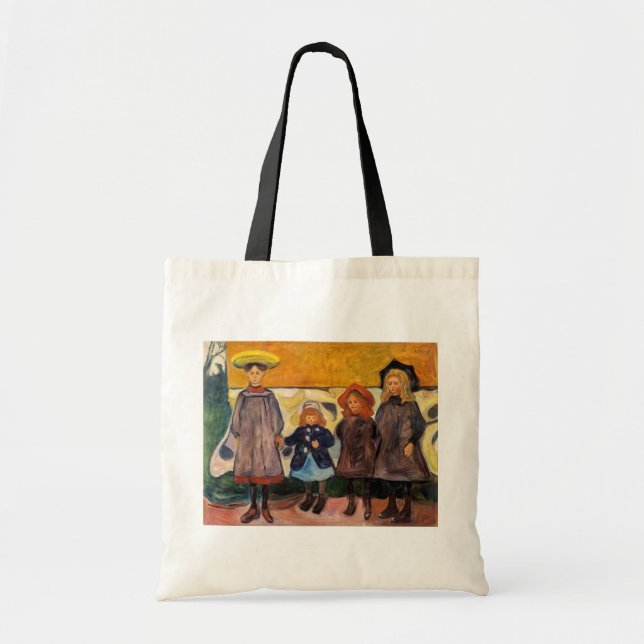 Edvard Munch - Four Girls in Asgardstrand Tote Bag (Front)