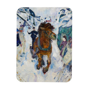 Edvard Munch - Galloping Horse Magnet