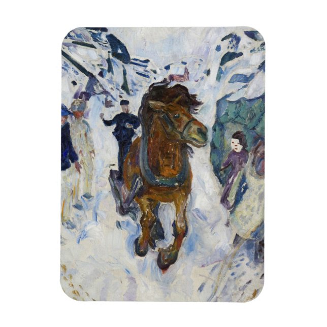 Edvard Munch - Galloping Horse Magnet (Vertical)